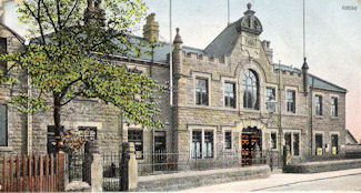 Postcard of Barnsley Drill Hall, posted 1906.